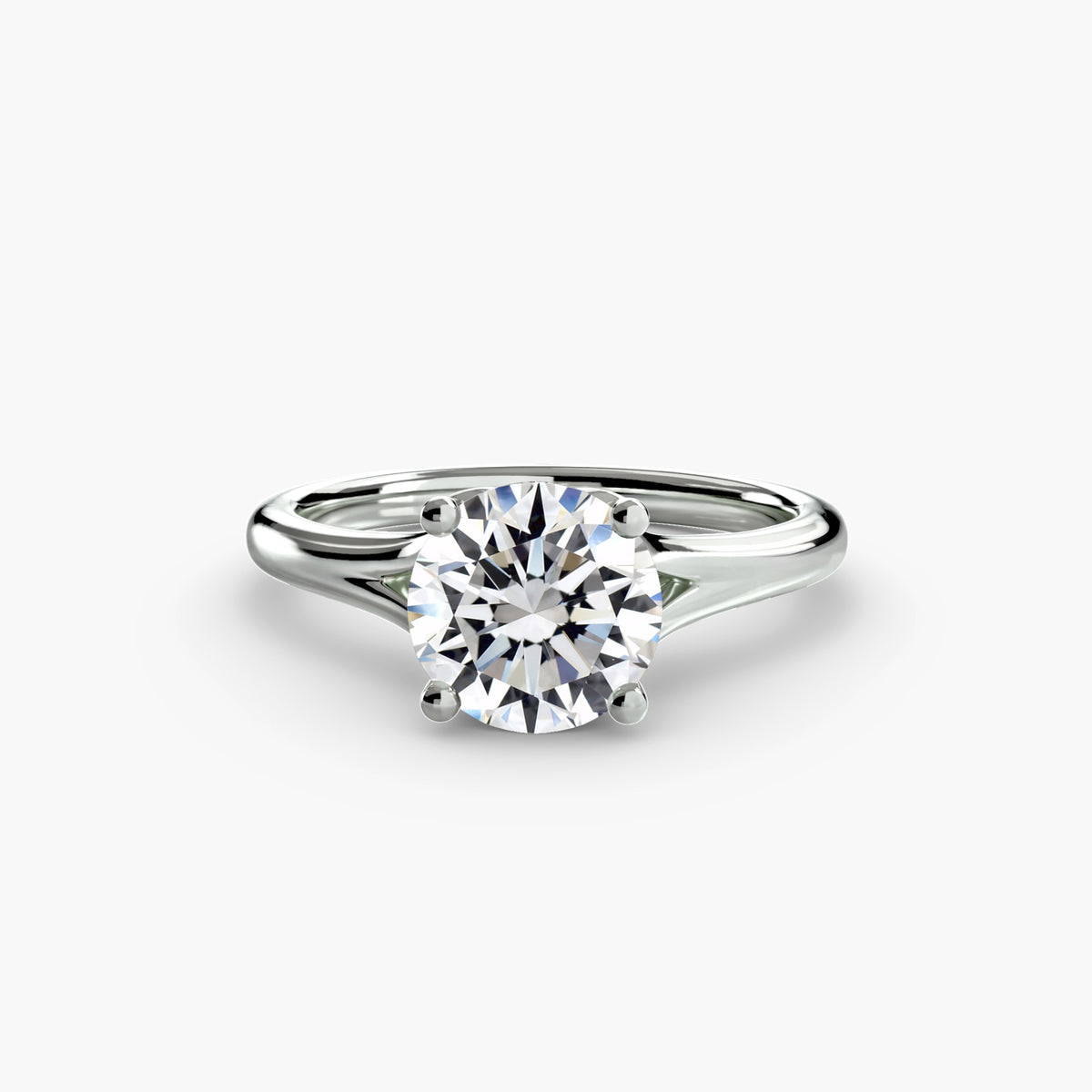 Ring Setting - 18K Yellow Gold (Round)