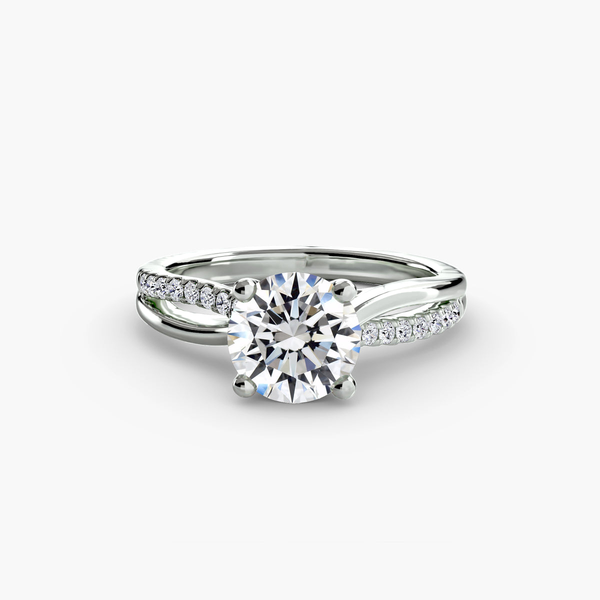 Ring Setting - 18K Yellow Gold (Round)
