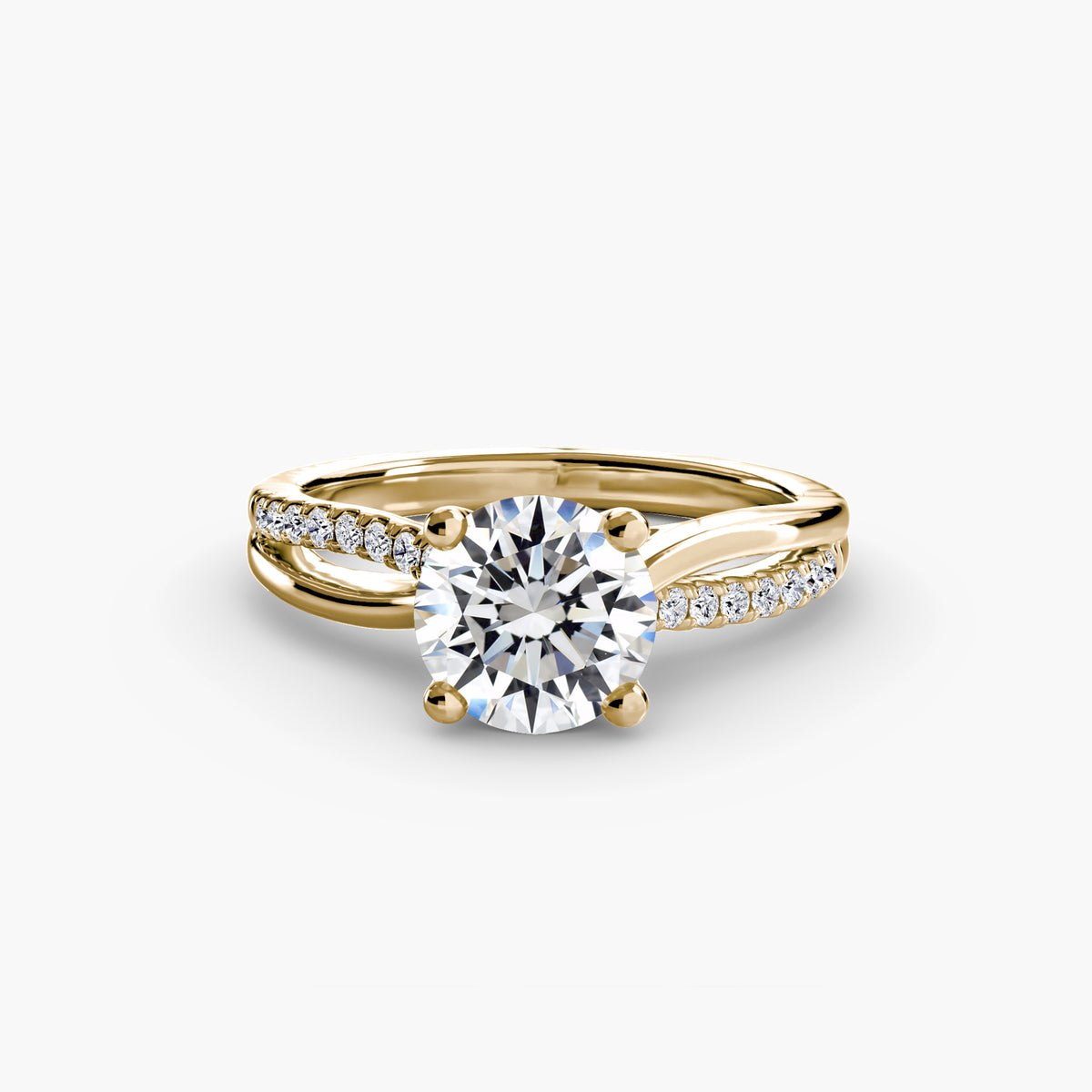 Ring Setting - 14K Rose Gold (Round)