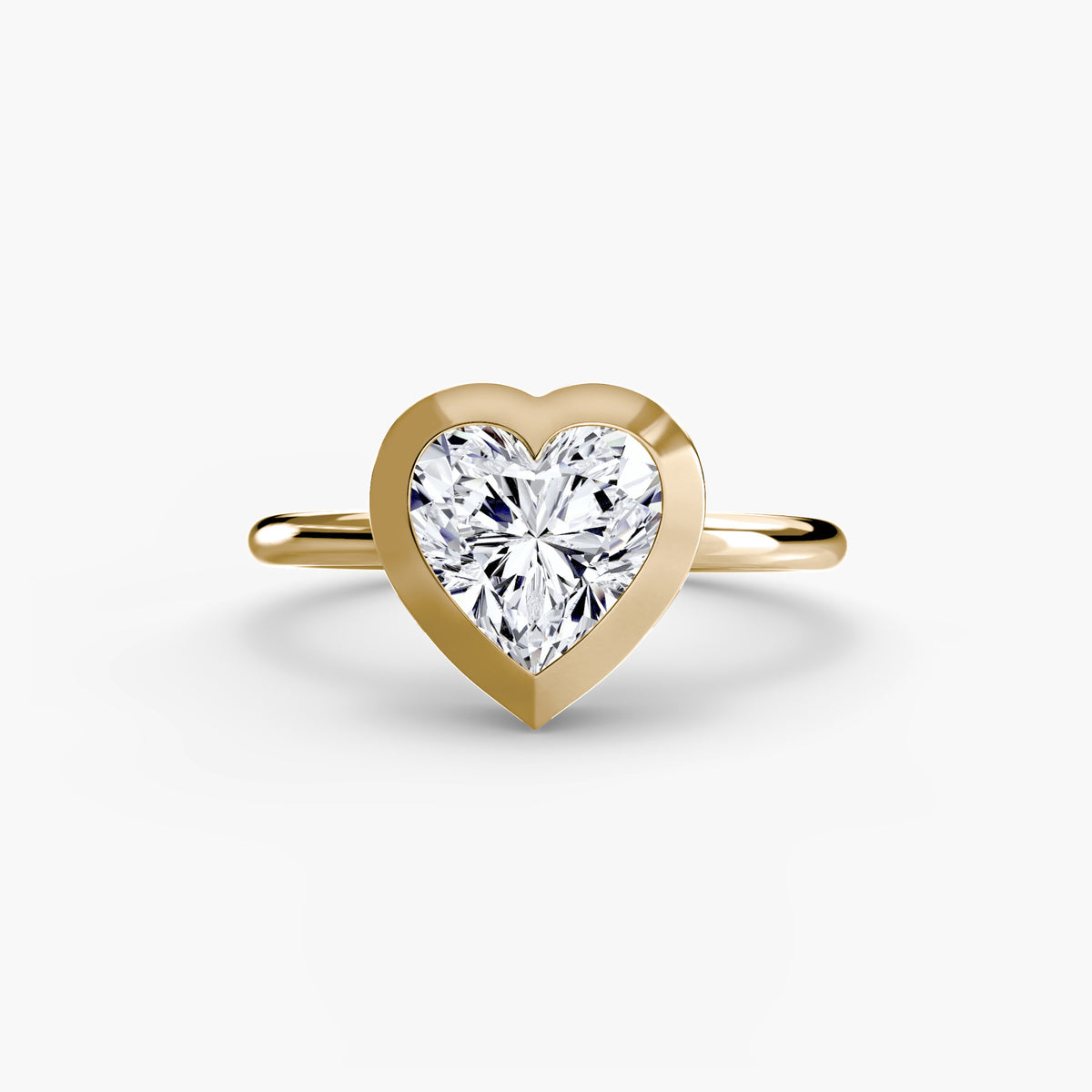 Ring Setting - 18K Yellow Gold (Radiant)