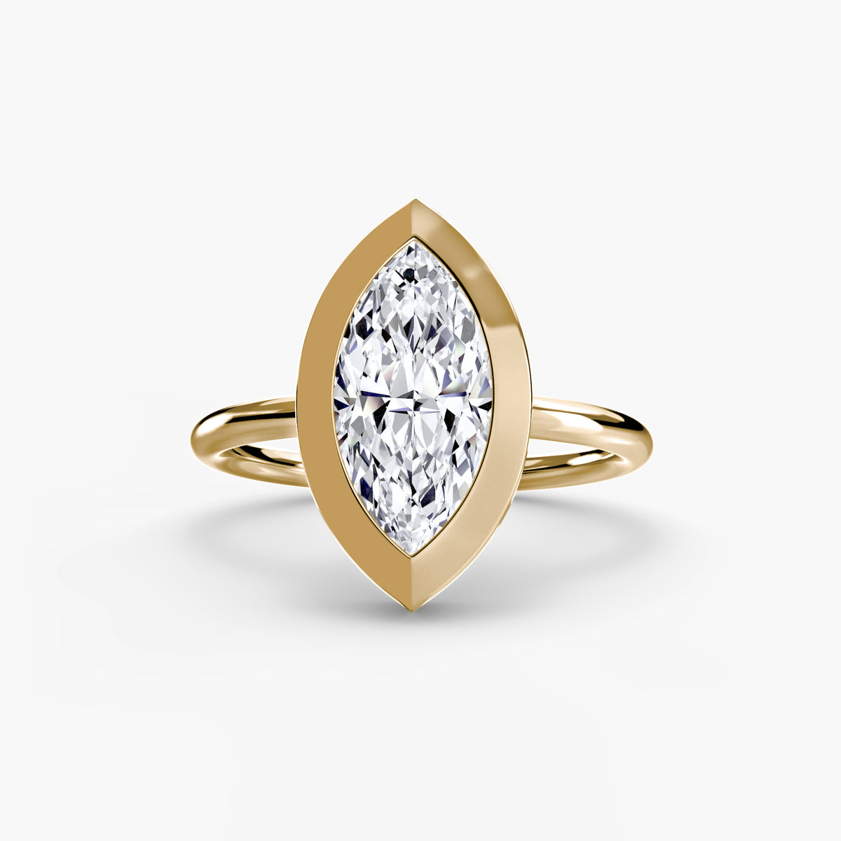Ring Setting - 14K Rose Gold (Round)