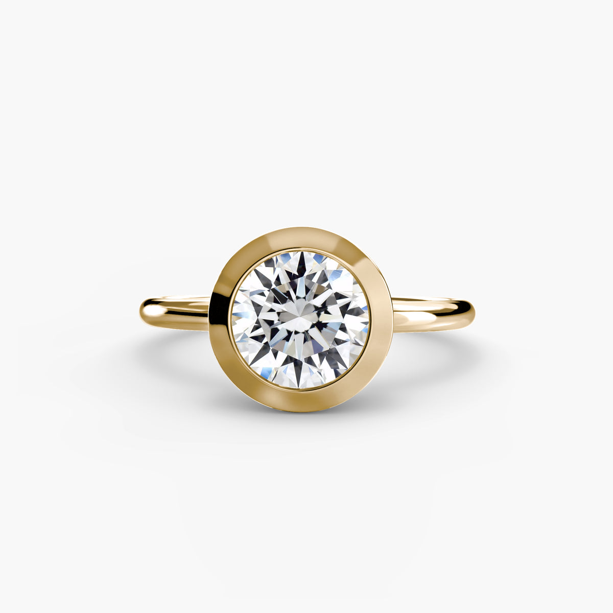 Ring Setting - 18K Yellow Gold (Princess)