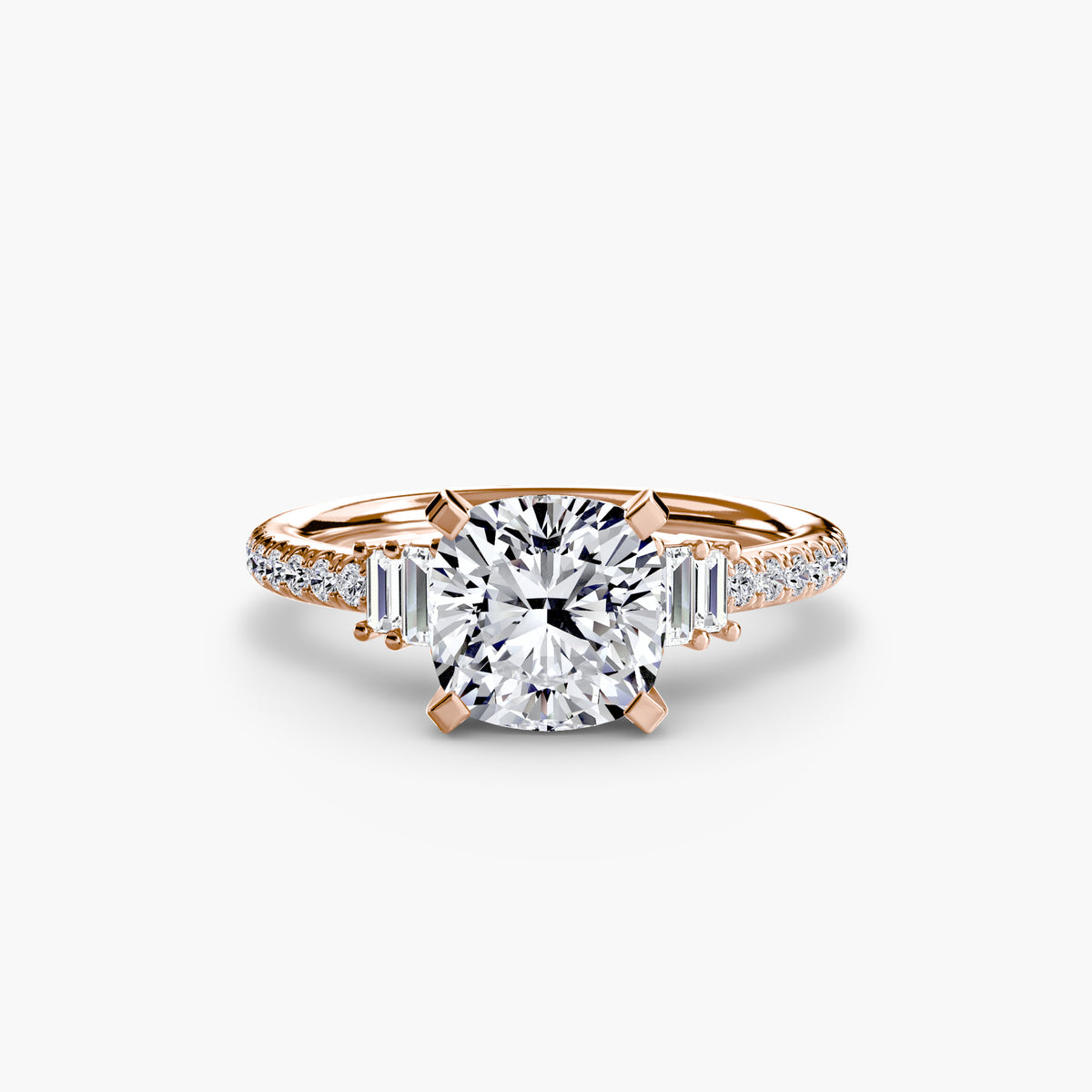 Ring Setting - 18K Rose Gold (Oval)