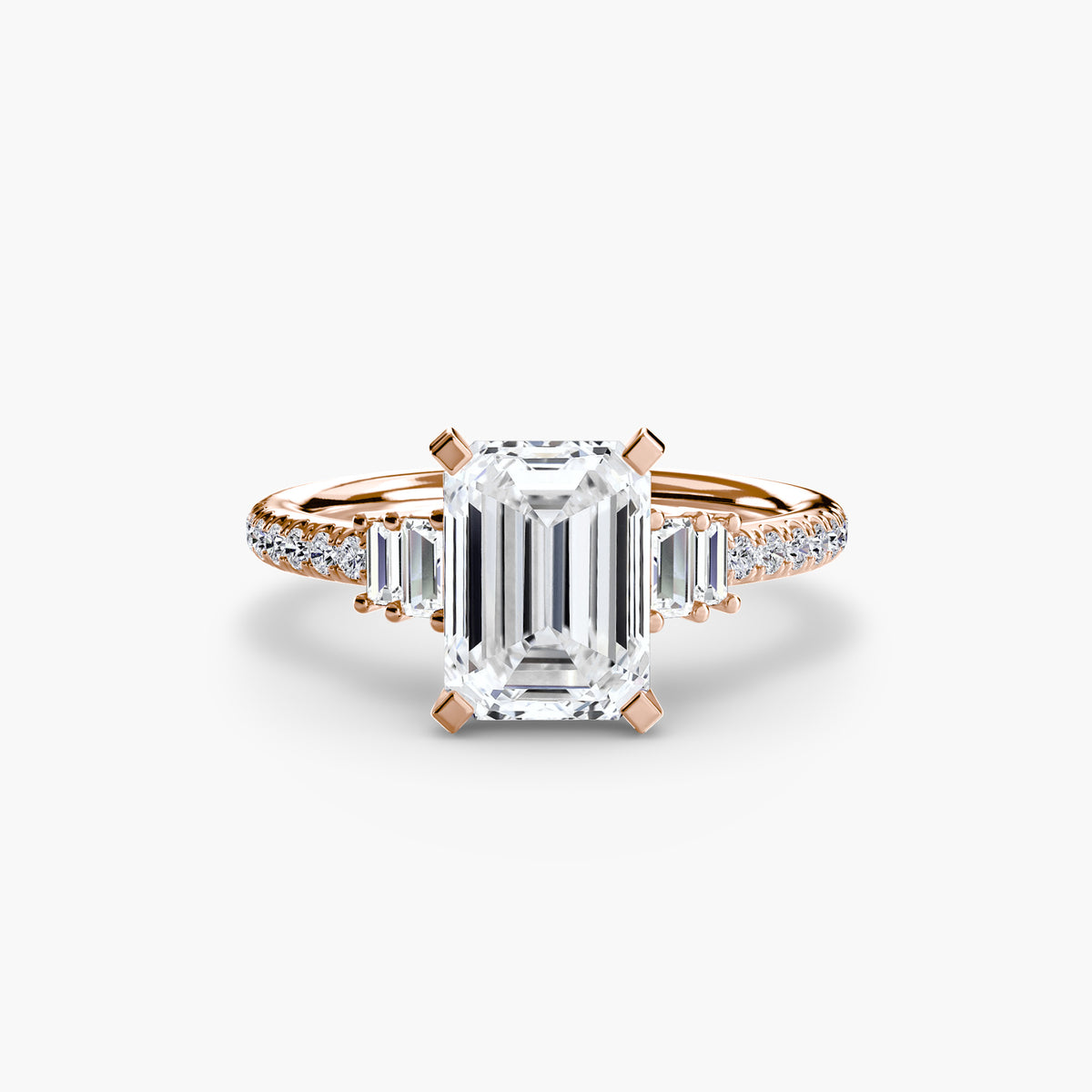 Ring Setting - 14K Rose Gold (Heart)