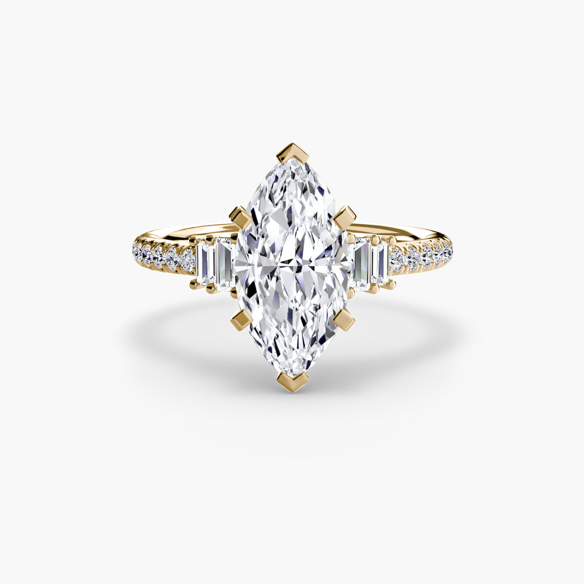 Ring Setting - 18K Rose Gold (Round)