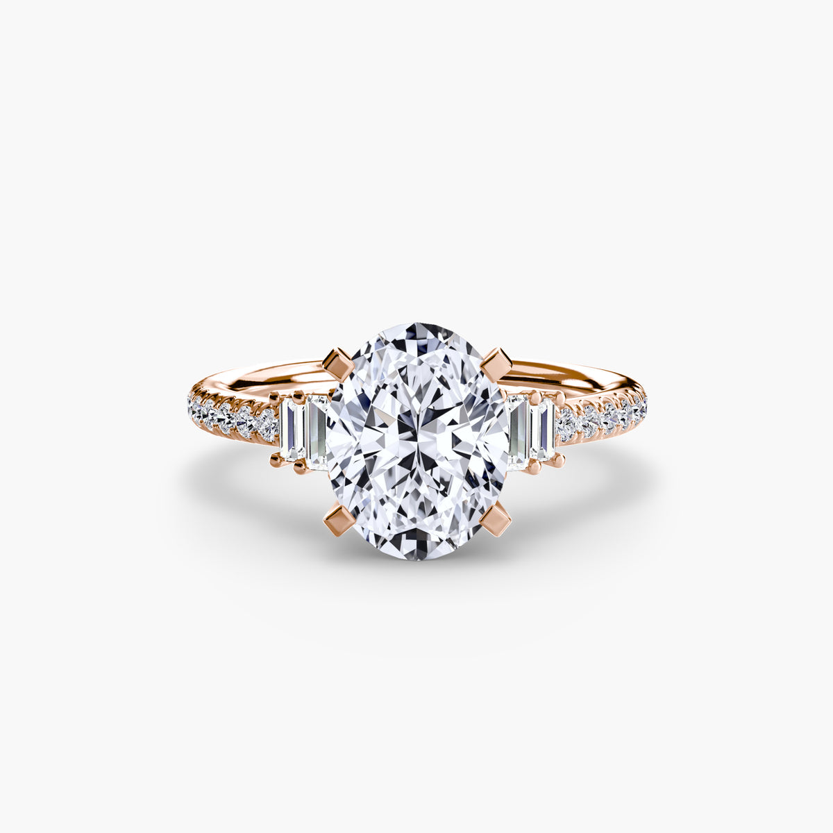 Ring Setting - 14K Rose Gold (Pear)