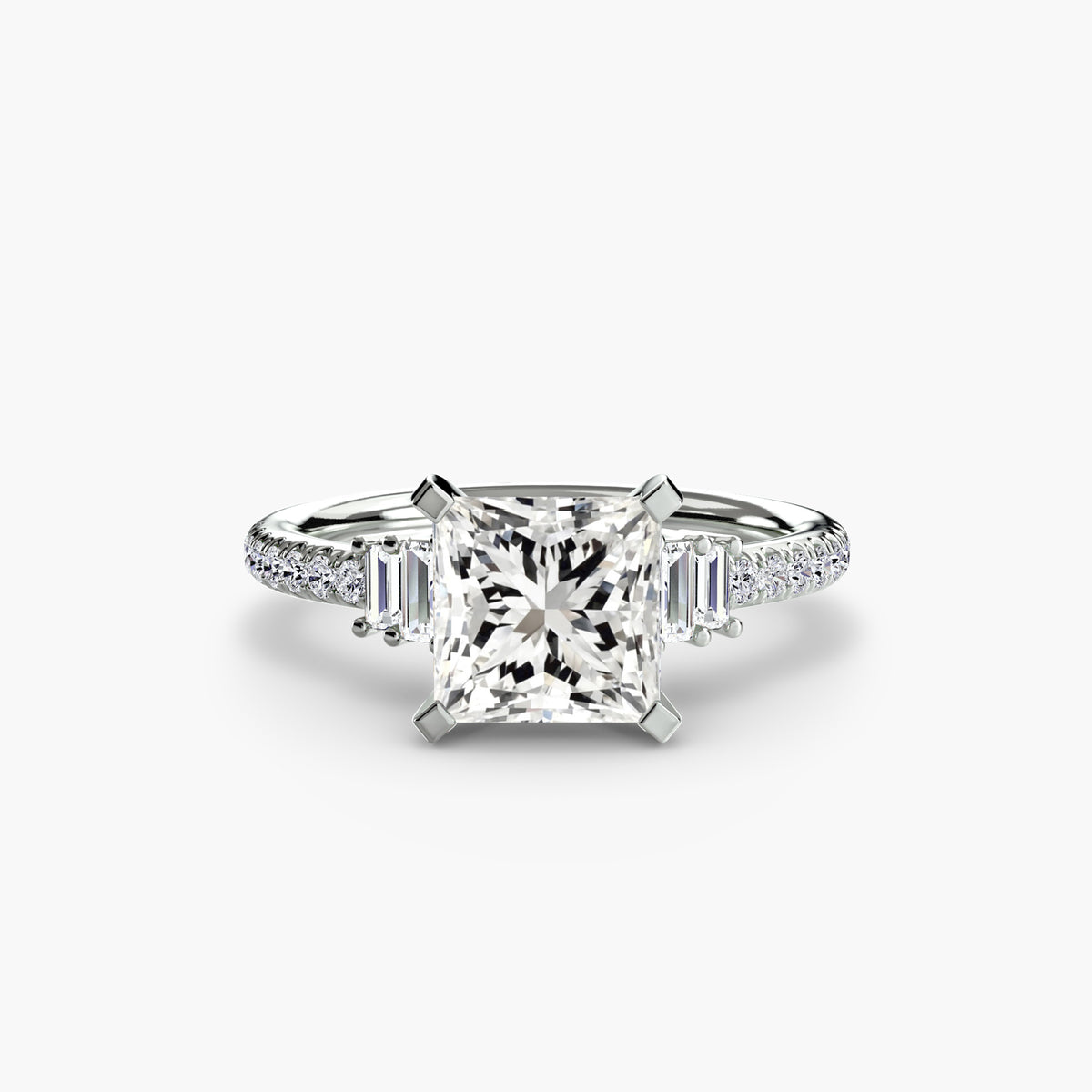 Ring Setting - 950 Platinum (Cushion)