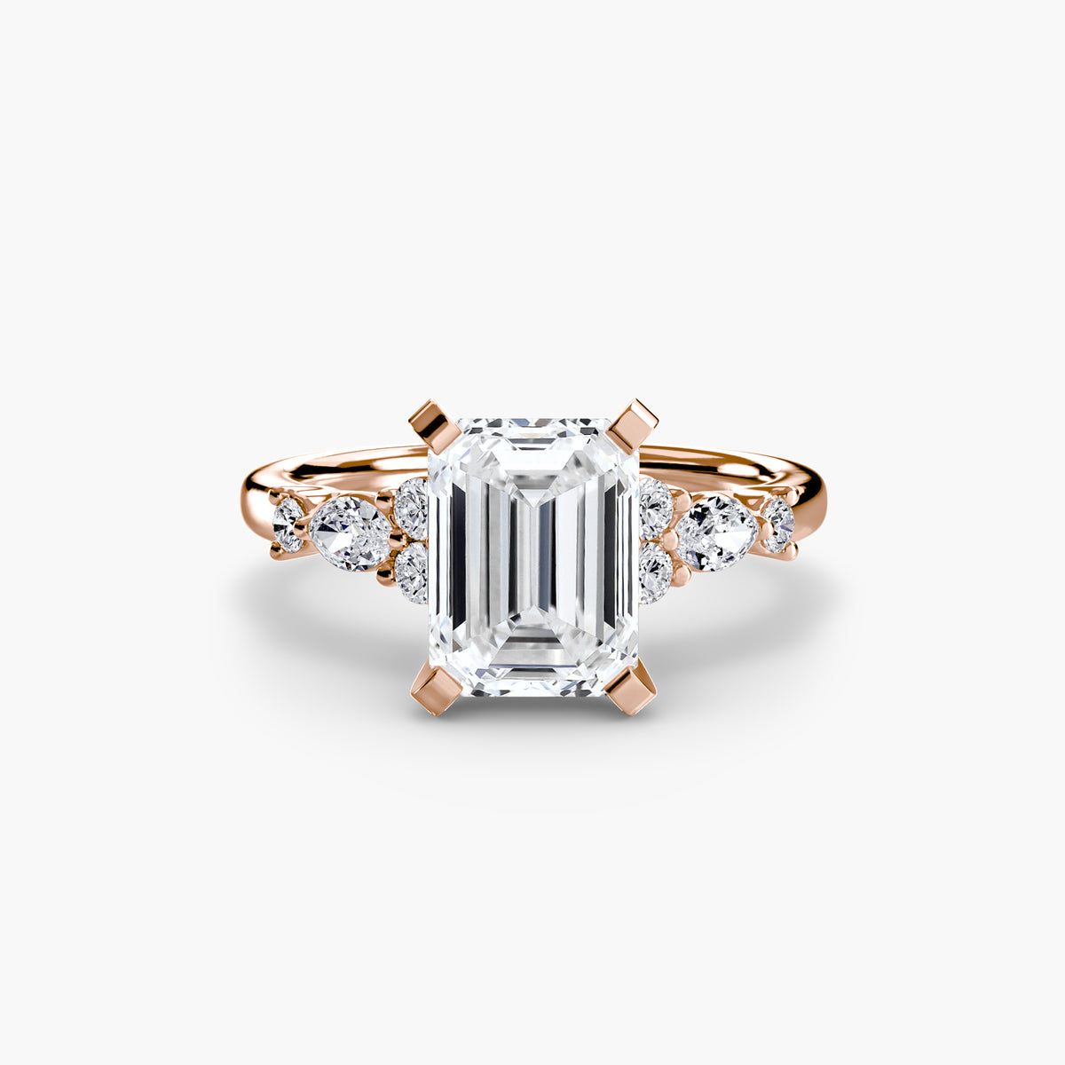 Ring Setting - 18K Rose Gold (Heart)