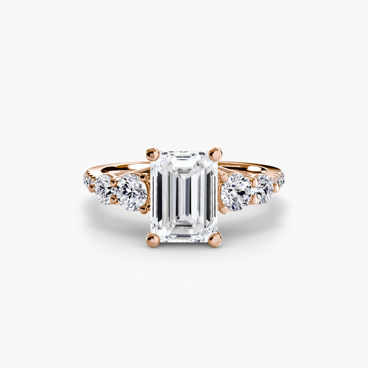 Ring Setting - 18K Rose Gold (Heart)