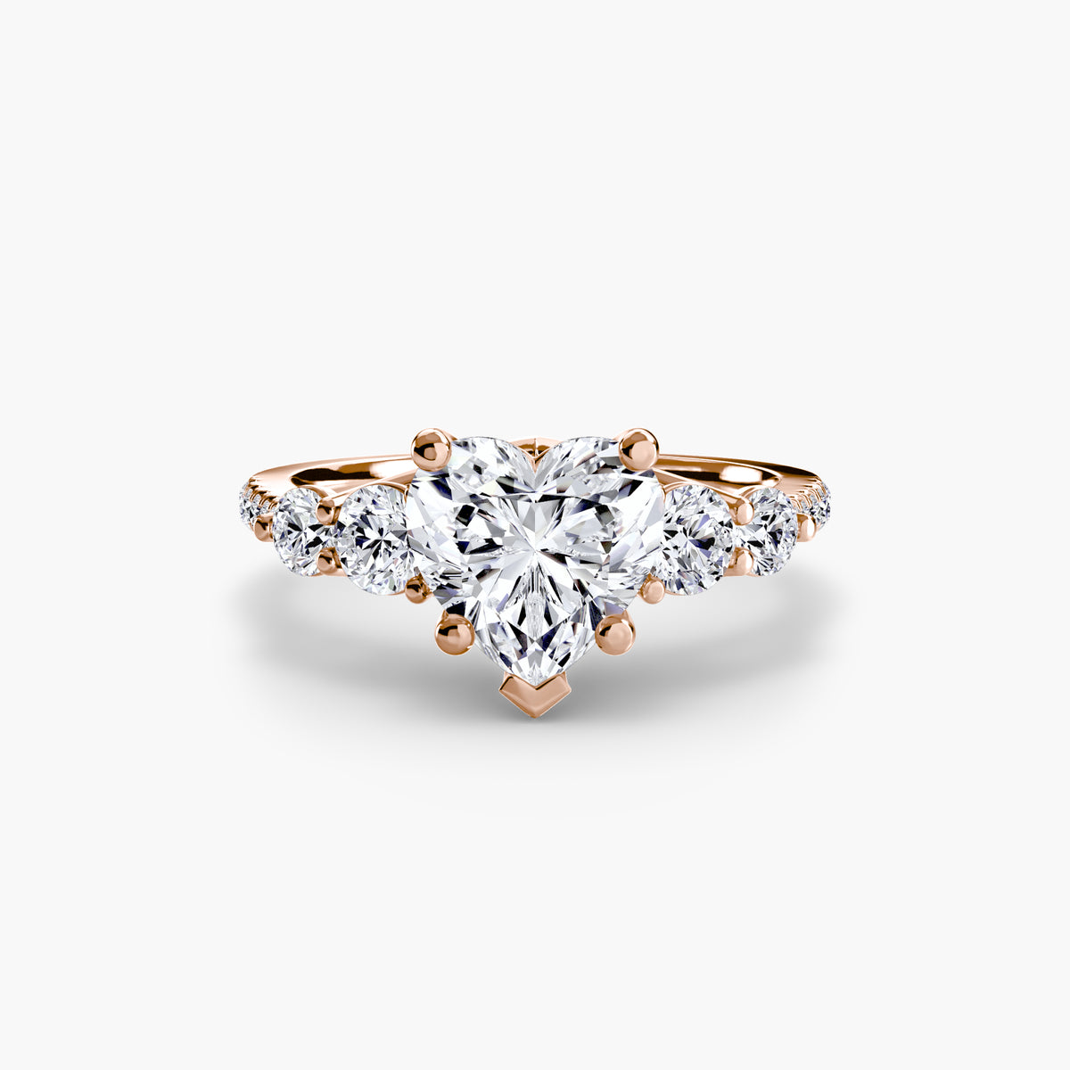 Ring Setting - 18K Rose Gold (Radiant)