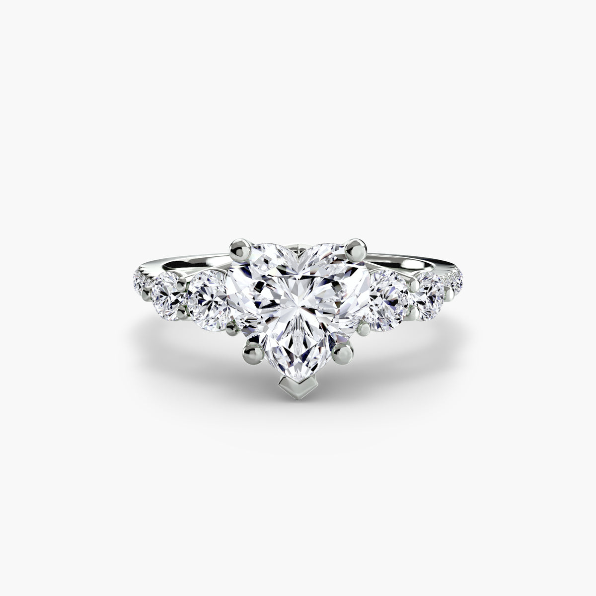 Ring Setting - 18K White Gold (Radiant)