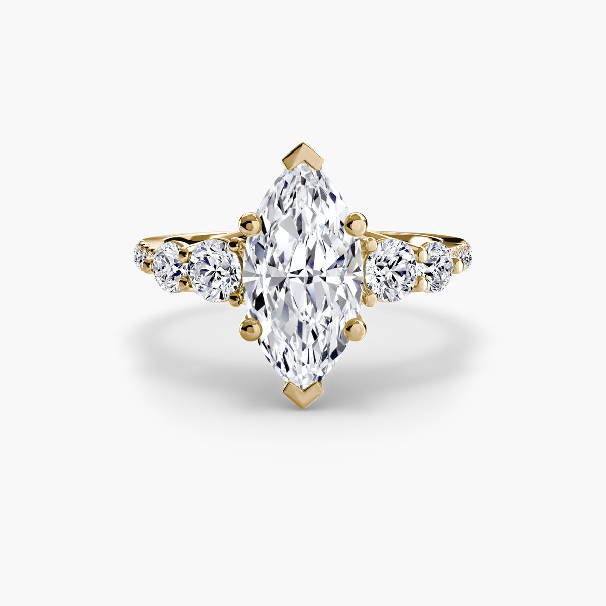 Ring Setting - 14K Rose Gold (Round)
