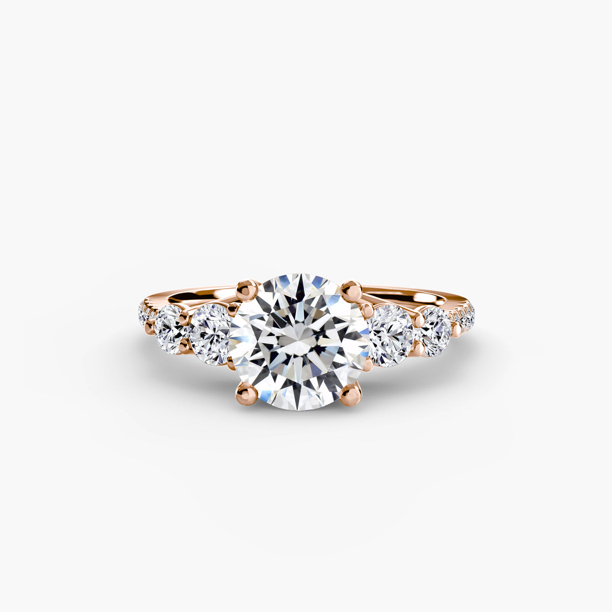 Ring Setting - 18K Rose Gold (Princess)