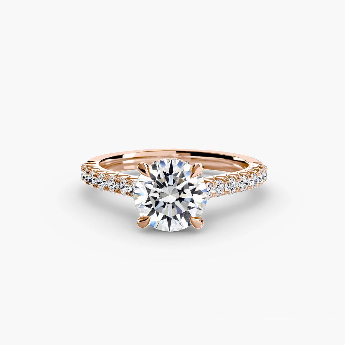 Ring Setting - 18K White Gold (Round)
