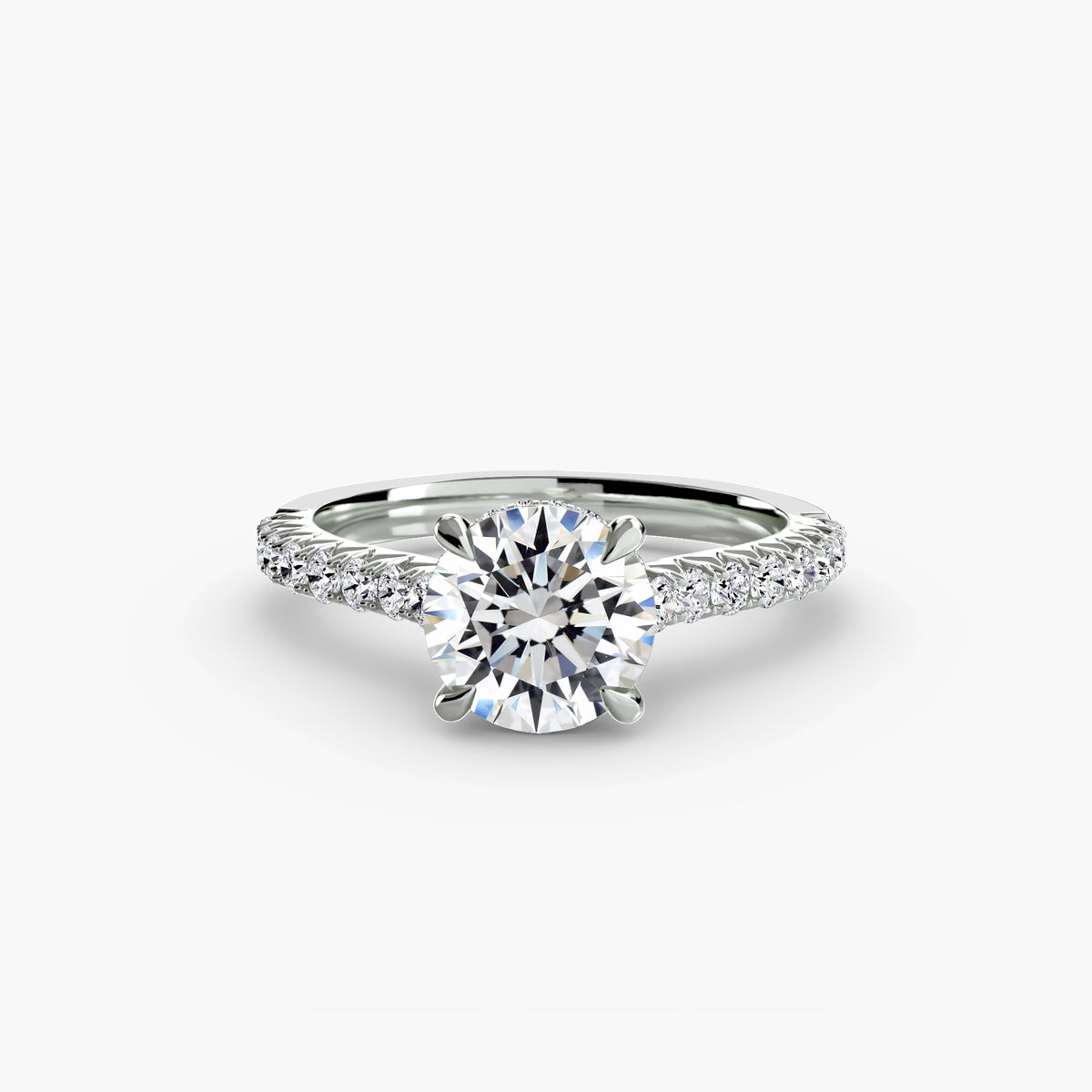 Ring Setting - 18K Yellow Gold (Round)