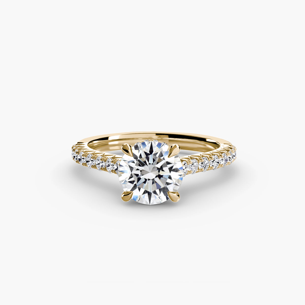 Ring Setting - 18K Rose Gold (Round)