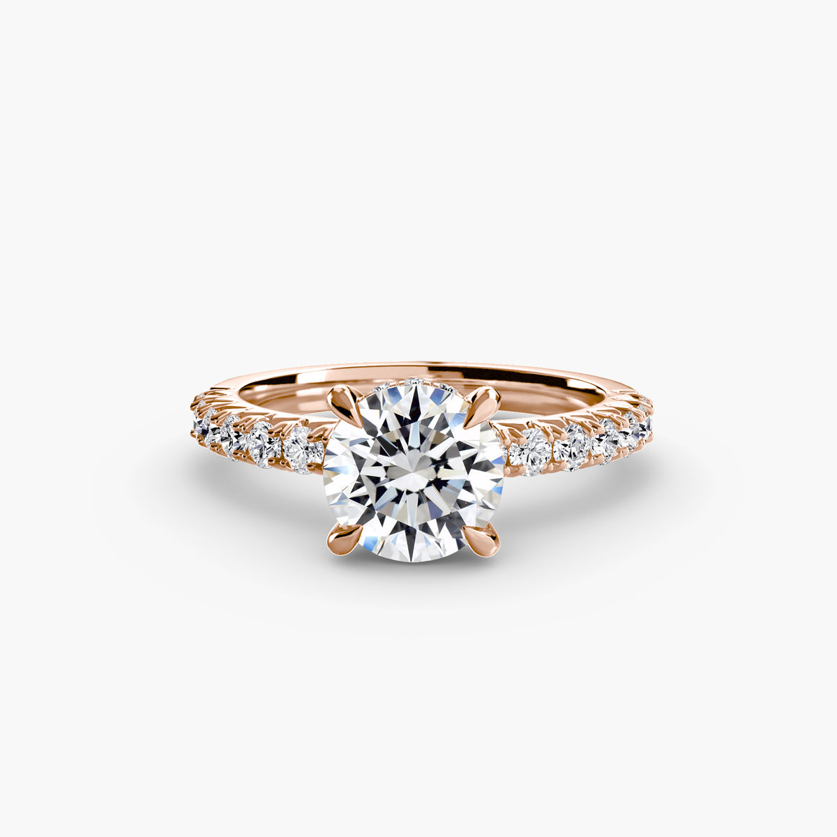 Ring Setting - 18K White Gold (Round)