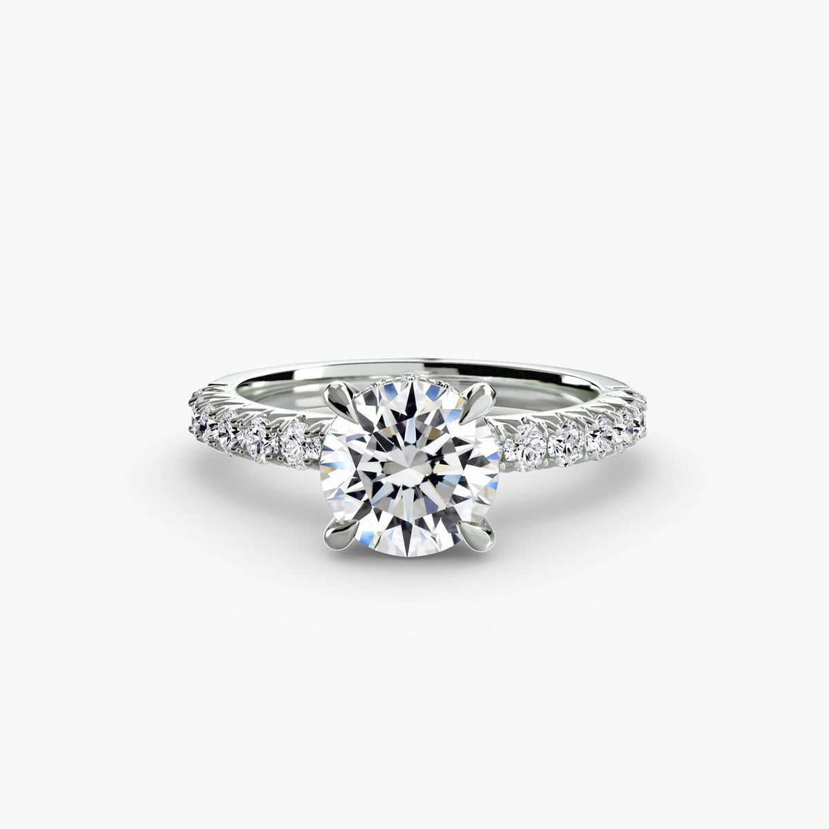 Ring Setting - 18K Yellow Gold (Round)