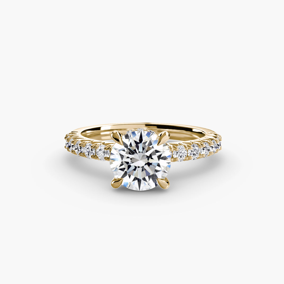 Ring Setting - 14K Rose Gold (Round)
