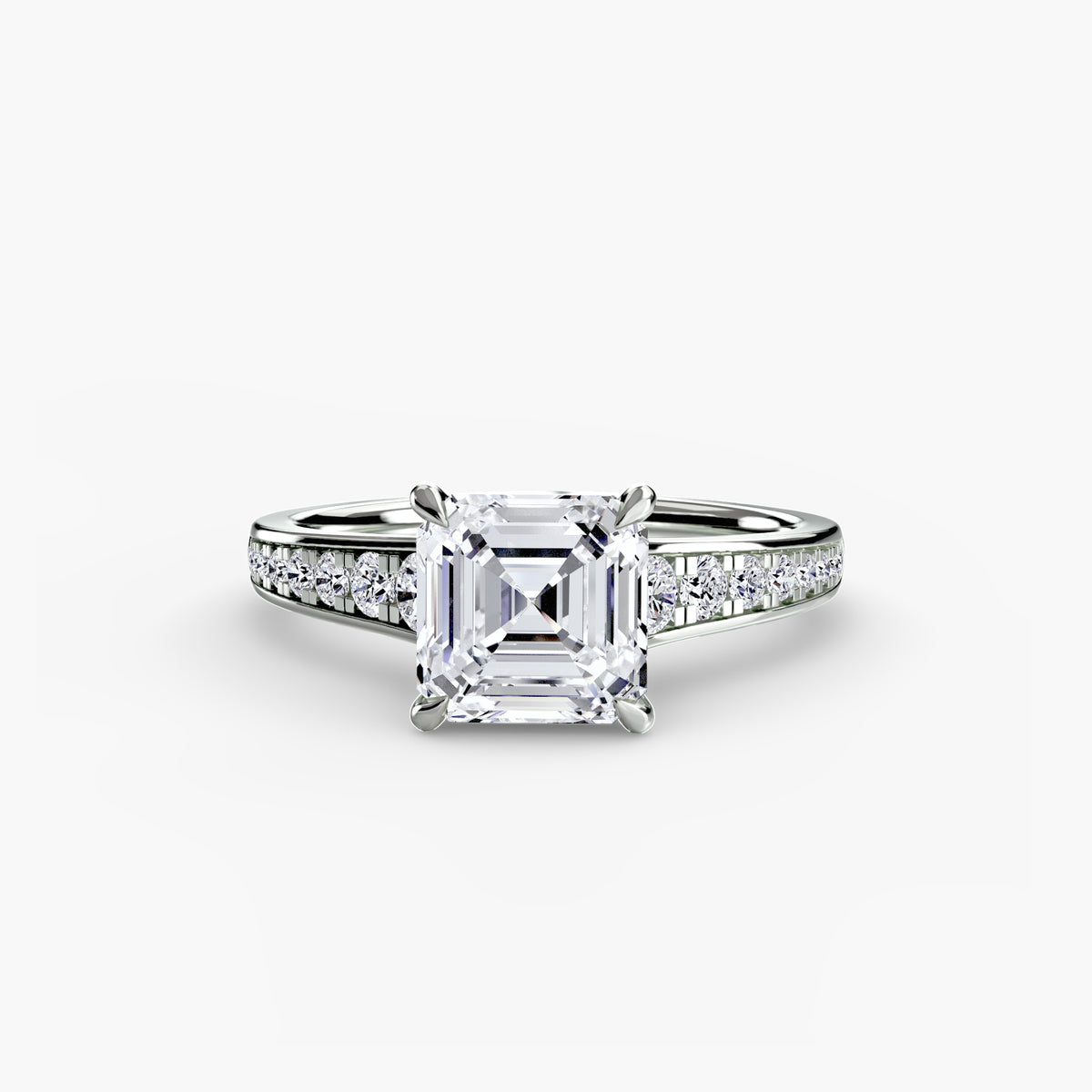 Ring Setting - 18K White Gold (Marquise)