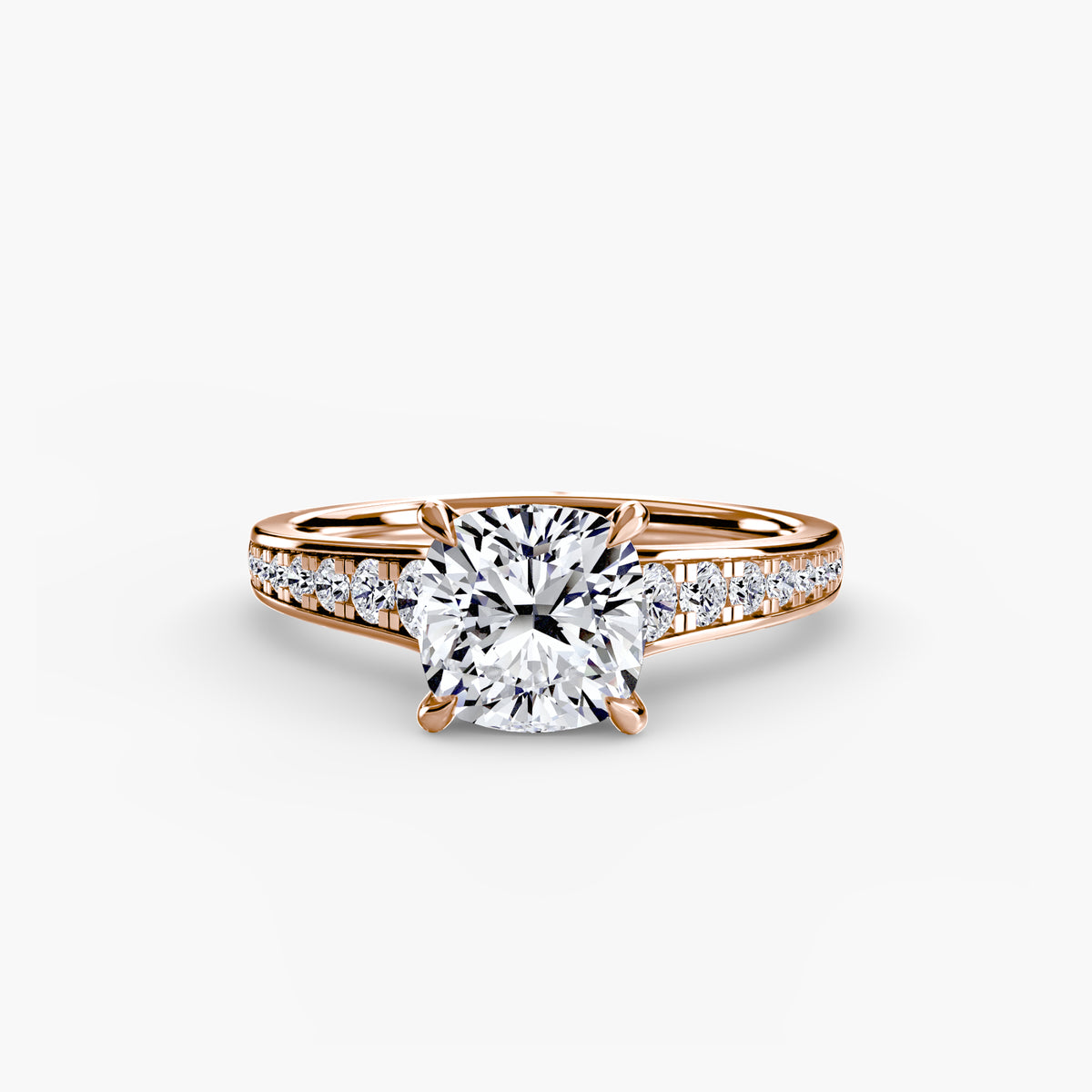 Ring Setting - 18K Rose Gold (Oval)