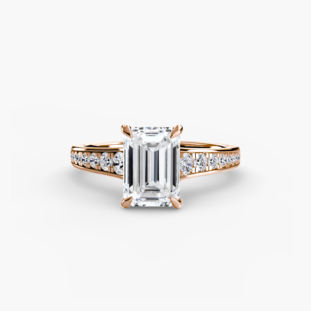 Ring Setting - 18K Rose Gold (Heart)