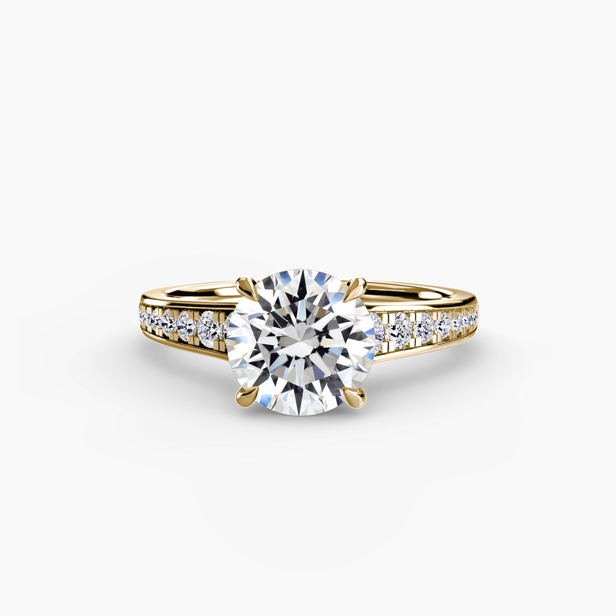 Ring Setting - 18K Yellow Gold (Princess)