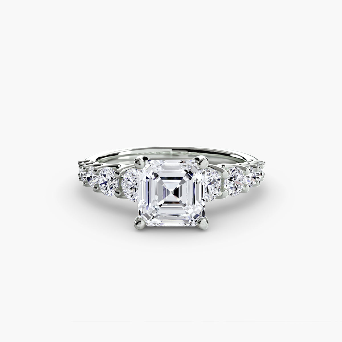Ring Setting - 14K White Gold (Marquise)