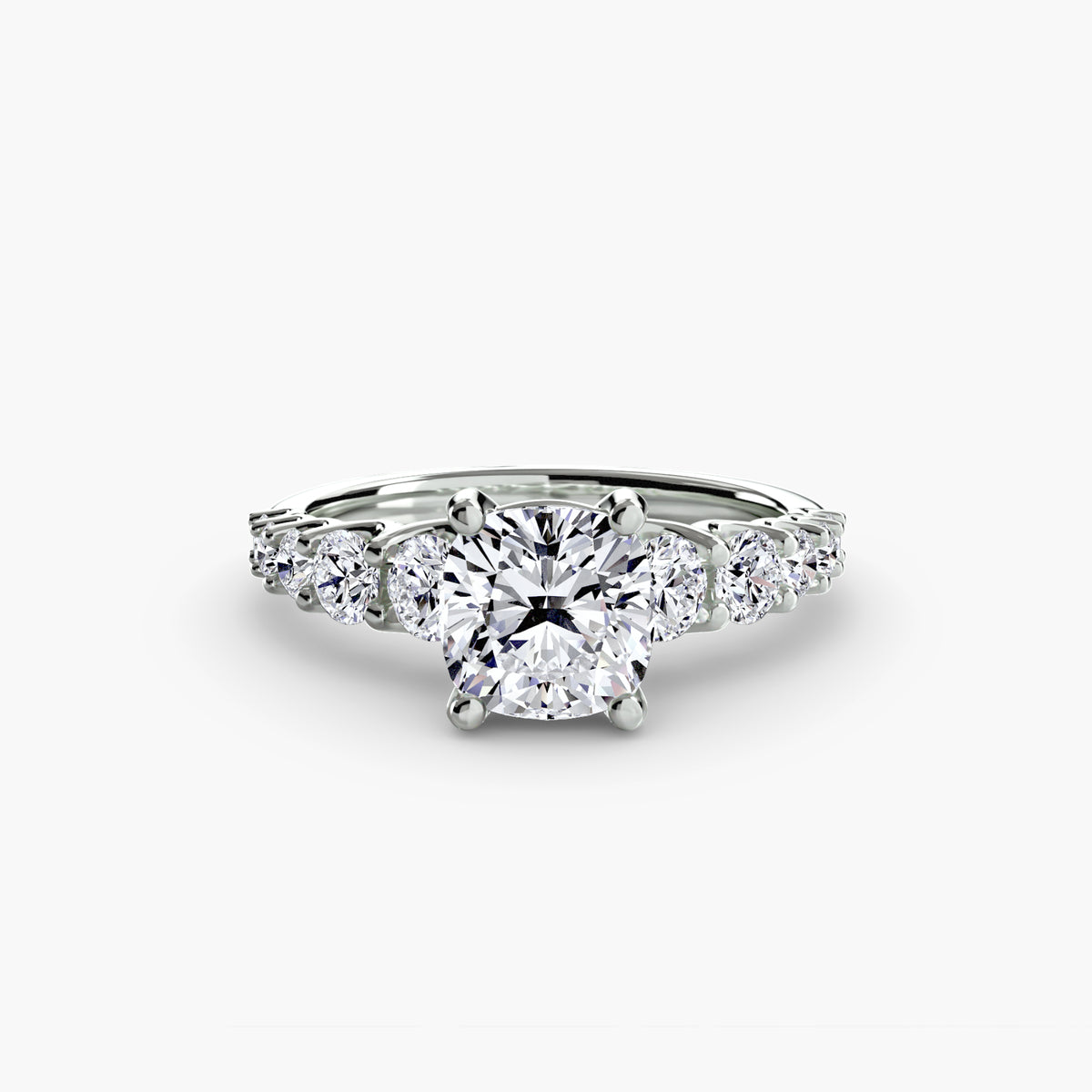 Ring Setting - 18K White Gold (Oval)