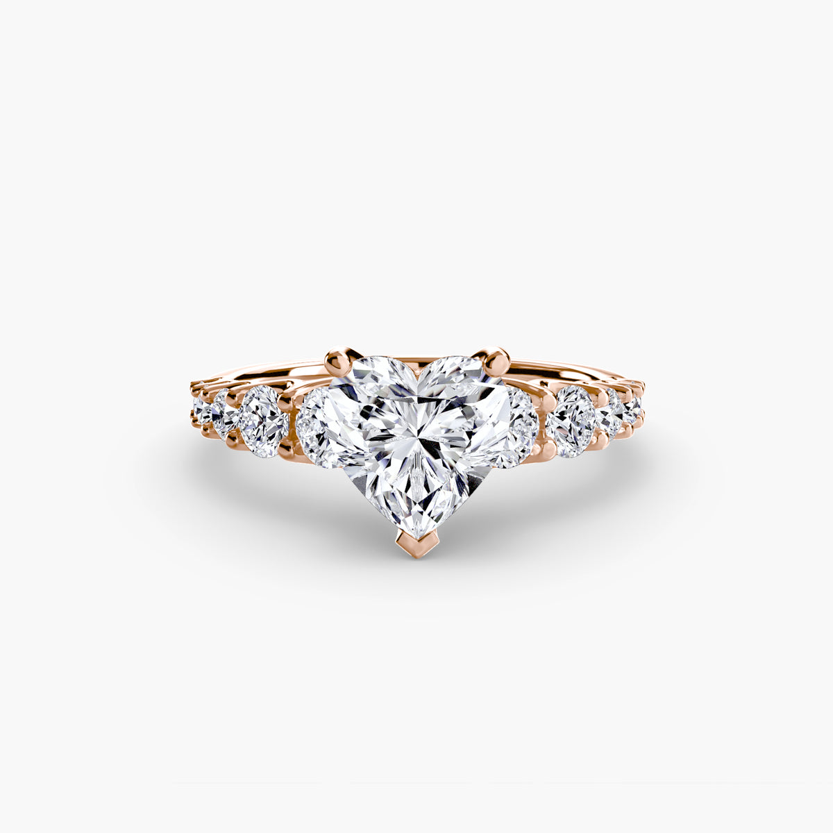 Ring Setting - 18K Rose Gold (Radiant)