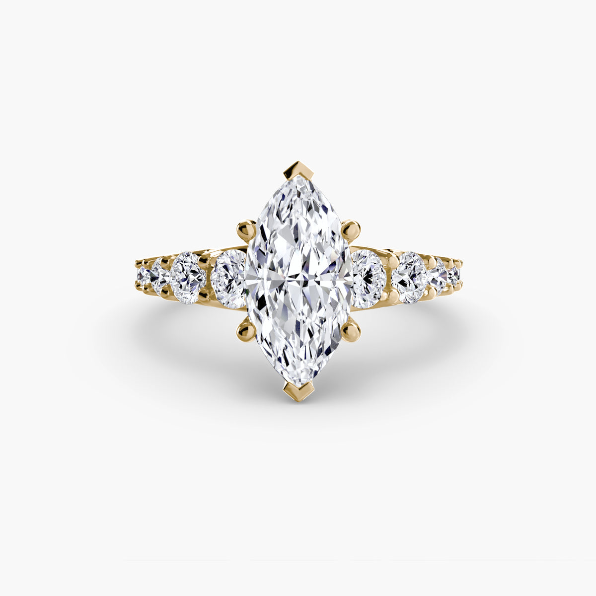 Ring Setting - 14K Rose Gold (Round)
