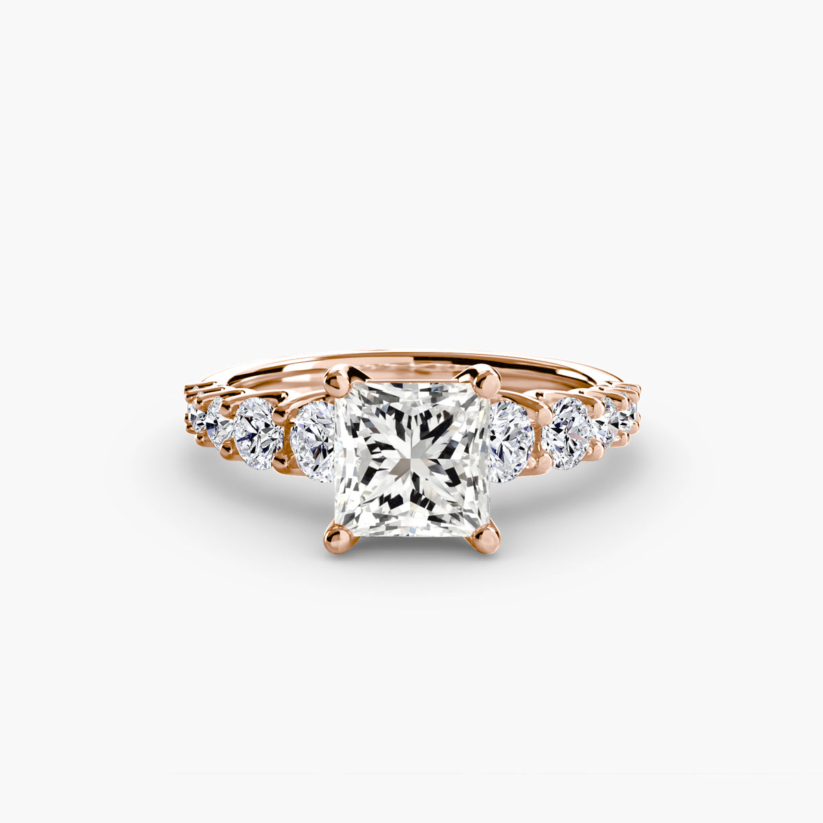 Ring Setting - 18K Rose Gold (Cushion)