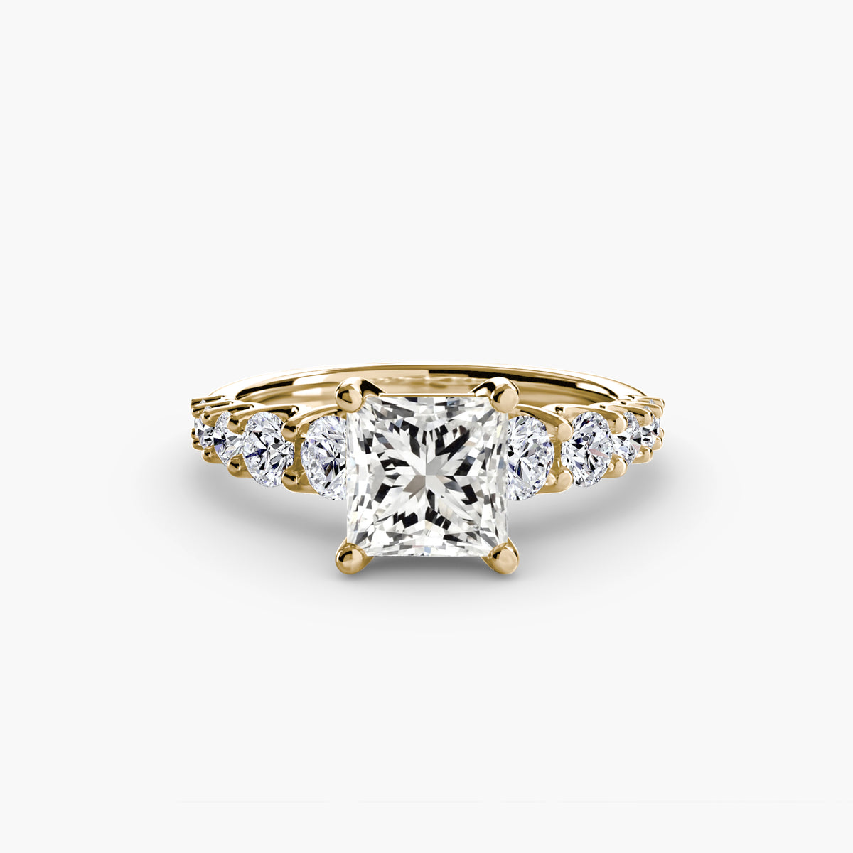Ring Setting - 18K Yellow Gold (Cushion)