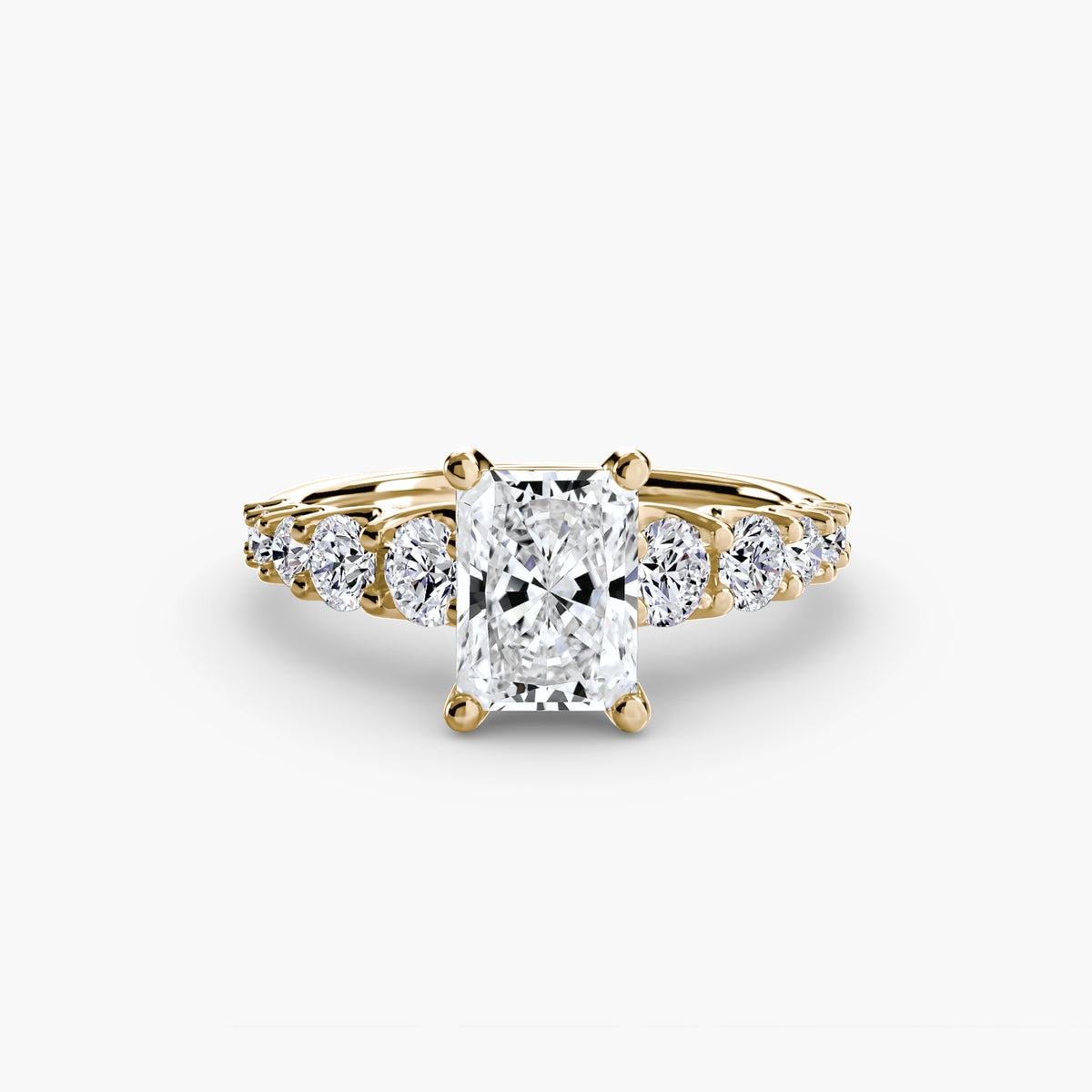Ring Setting - 14K Yellow Gold (Asscher)