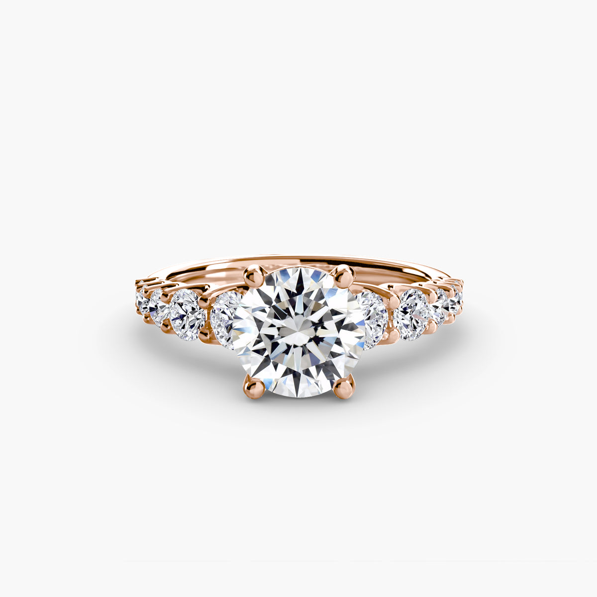 Ring Setting - 14K Rose Gold (Princess)