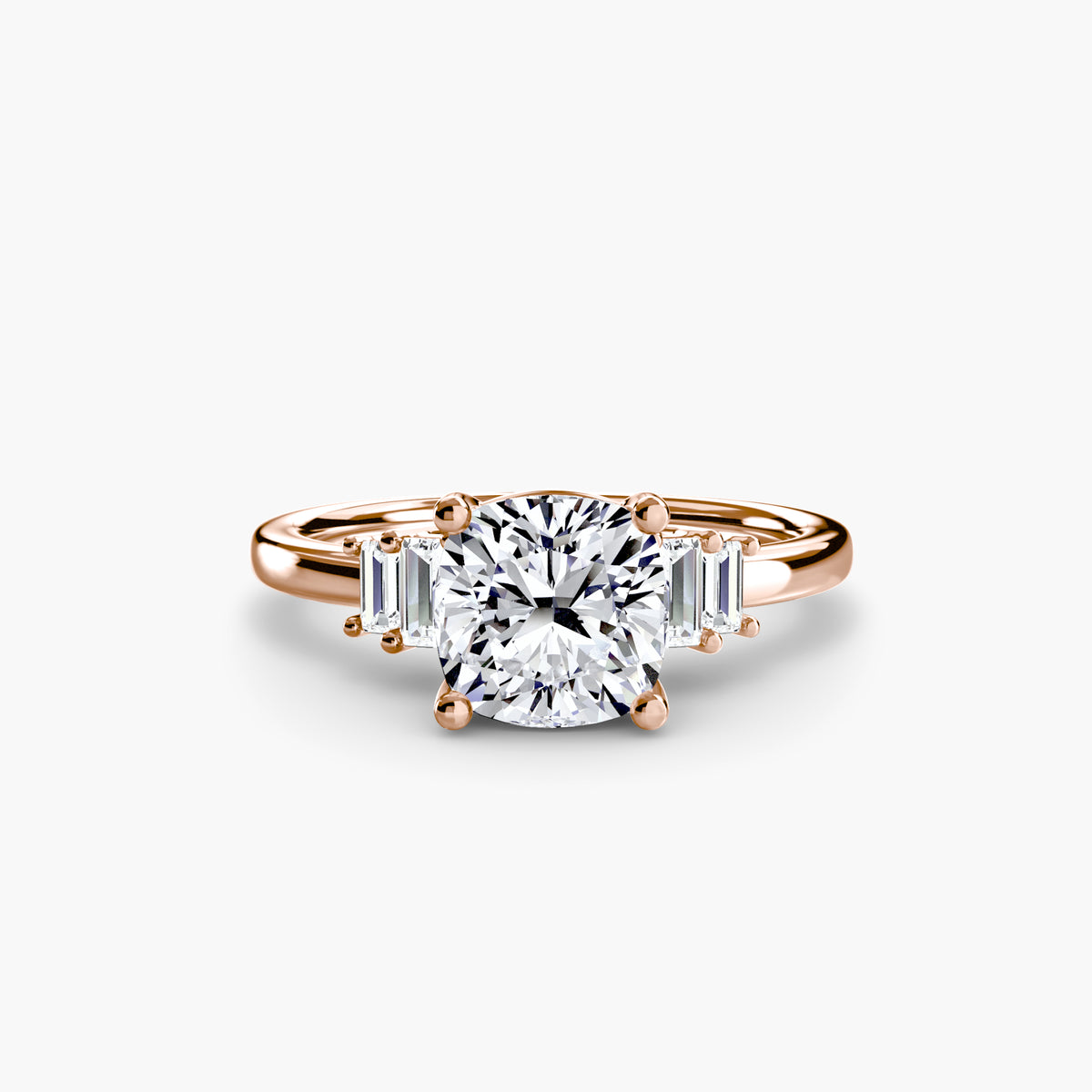 Ring Setting - 14K Rose Gold (Oval)