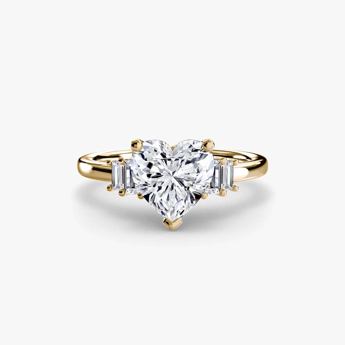 Ring Setting - 18K Yellow Gold (Radiant)