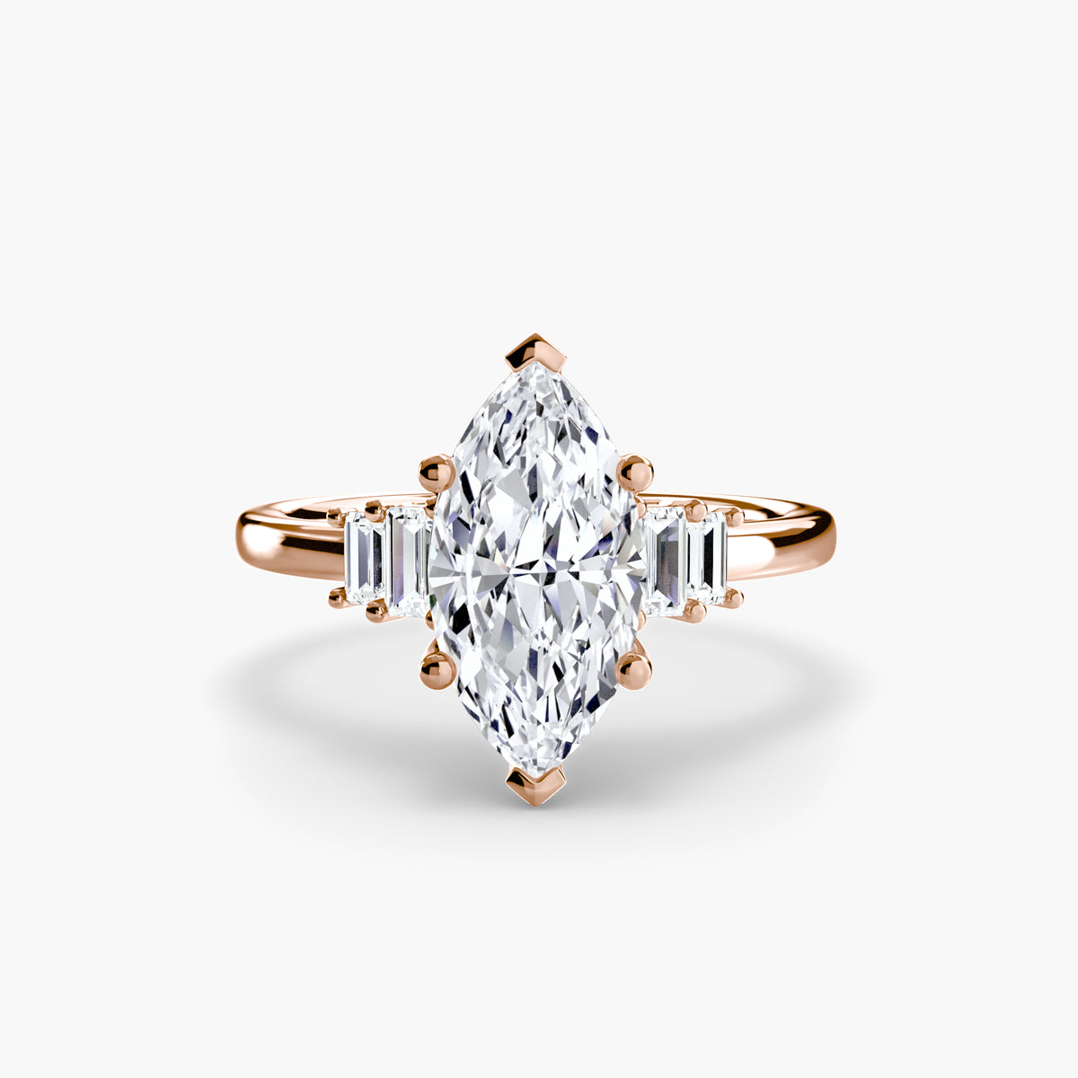 Ring Setting - 18K White Gold (Round)
