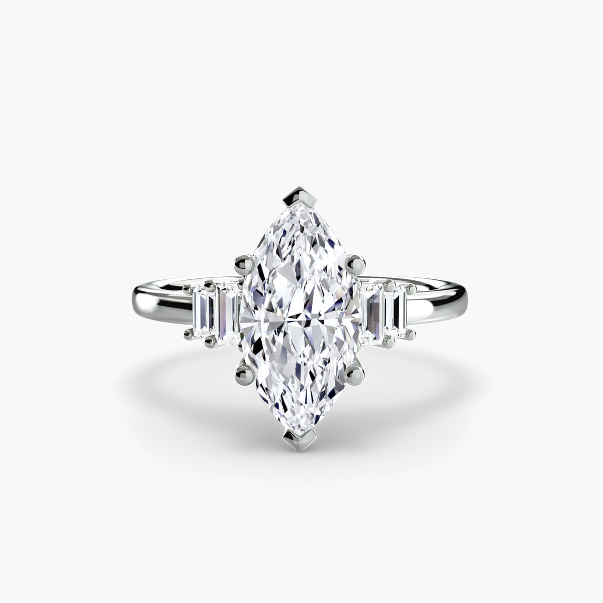 Ring Setting - 18K Yellow Gold (Round)