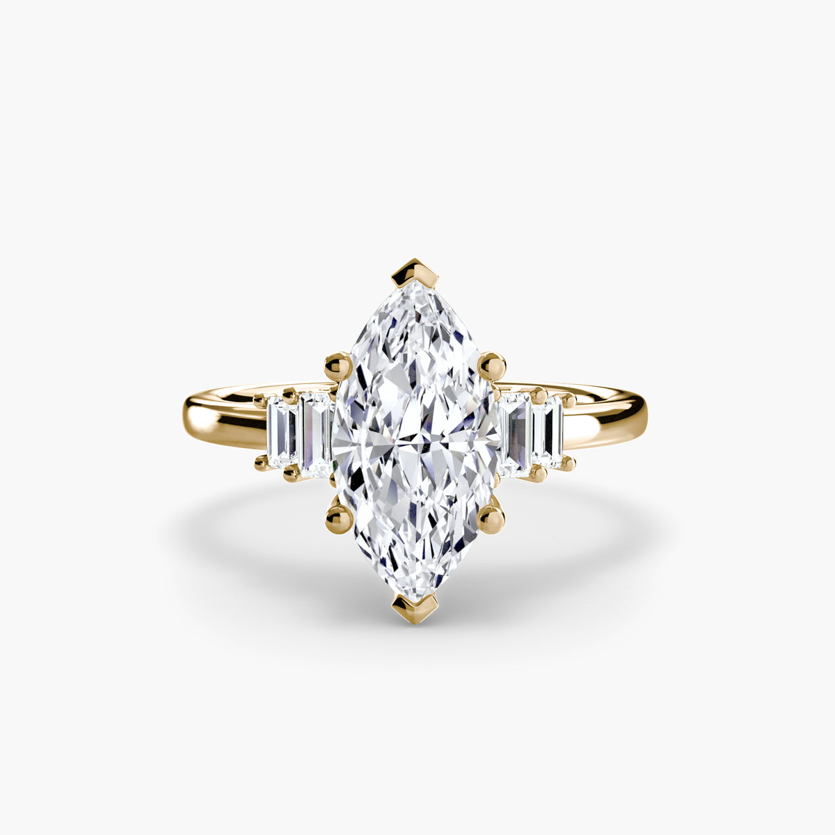 Ring Setting - 14K Rose Gold (Round)