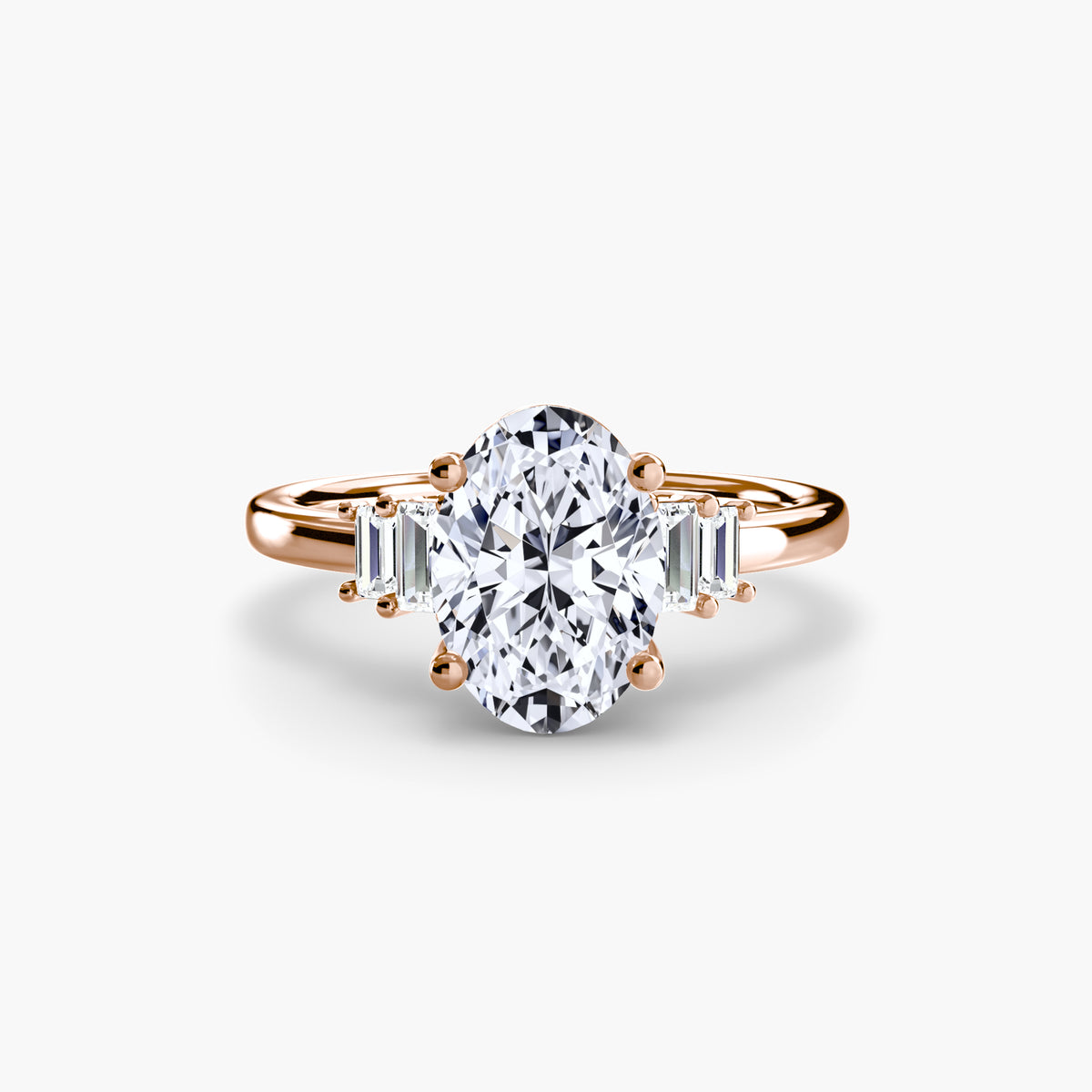 Ring Setting - 18K Rose Gold (Pear)