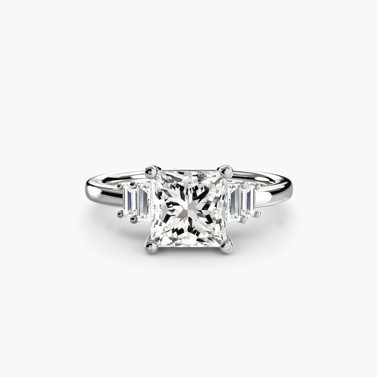 Ring Setting - 950 Platinum (Cushion)