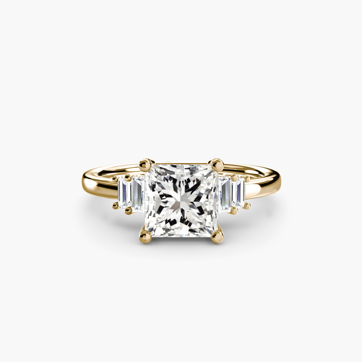 Ring Setting - 14K Yellow Gold (Cushion)