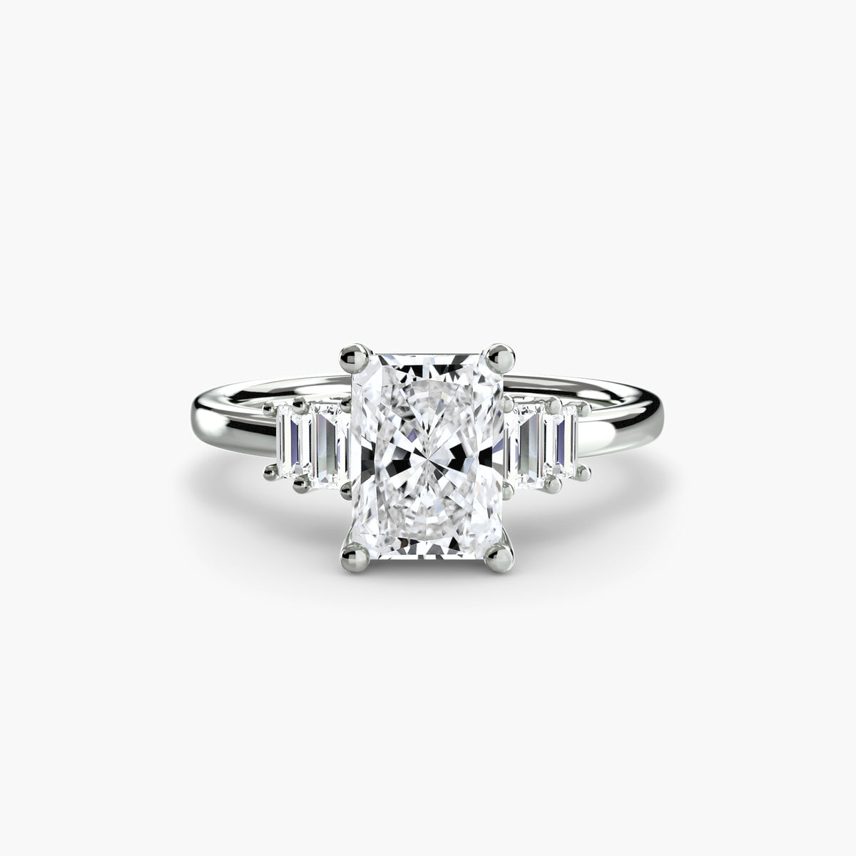 Ring Setting - 950 Platinum (Asscher)