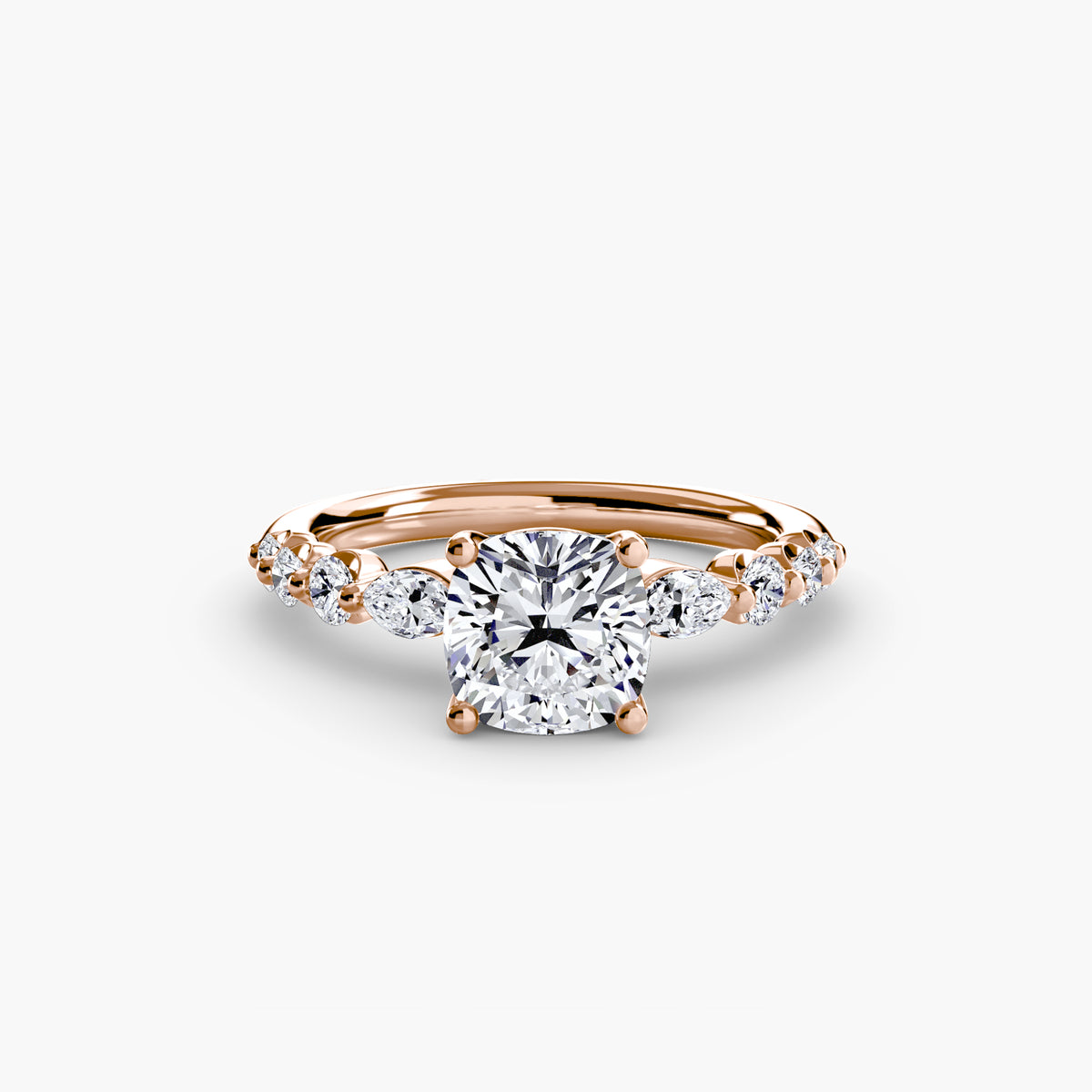 Ring Setting - 18K Rose Gold (Oval)