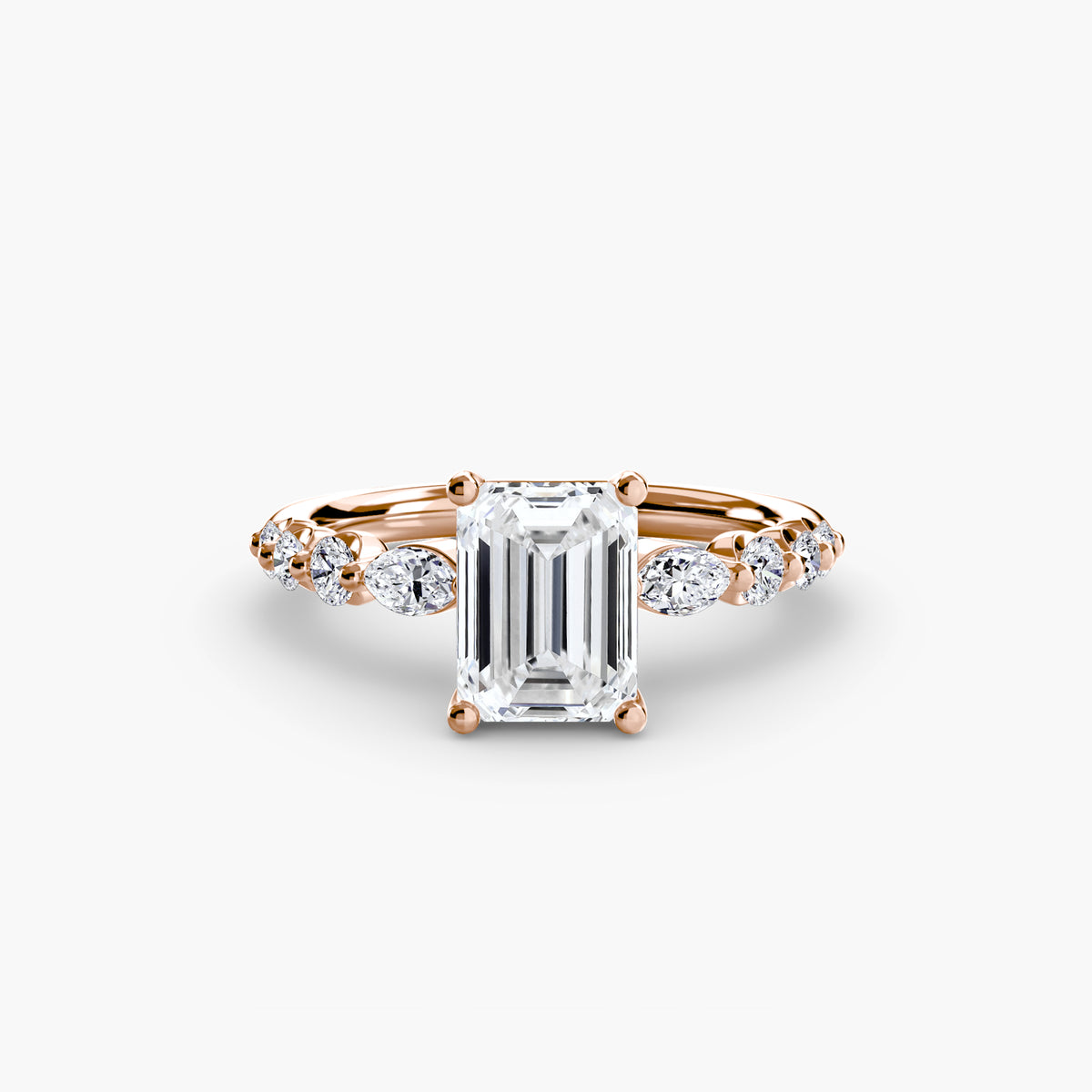Ring Setting - 18K Rose Gold (Heart)