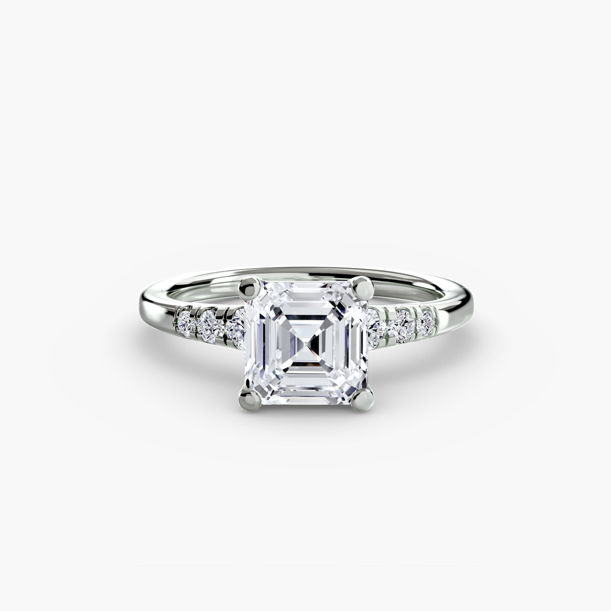 Ring Setting - 14K White Gold (Marquise)