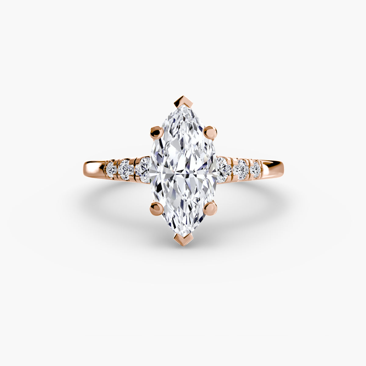 Ring Setting - 18K White Gold (Round)