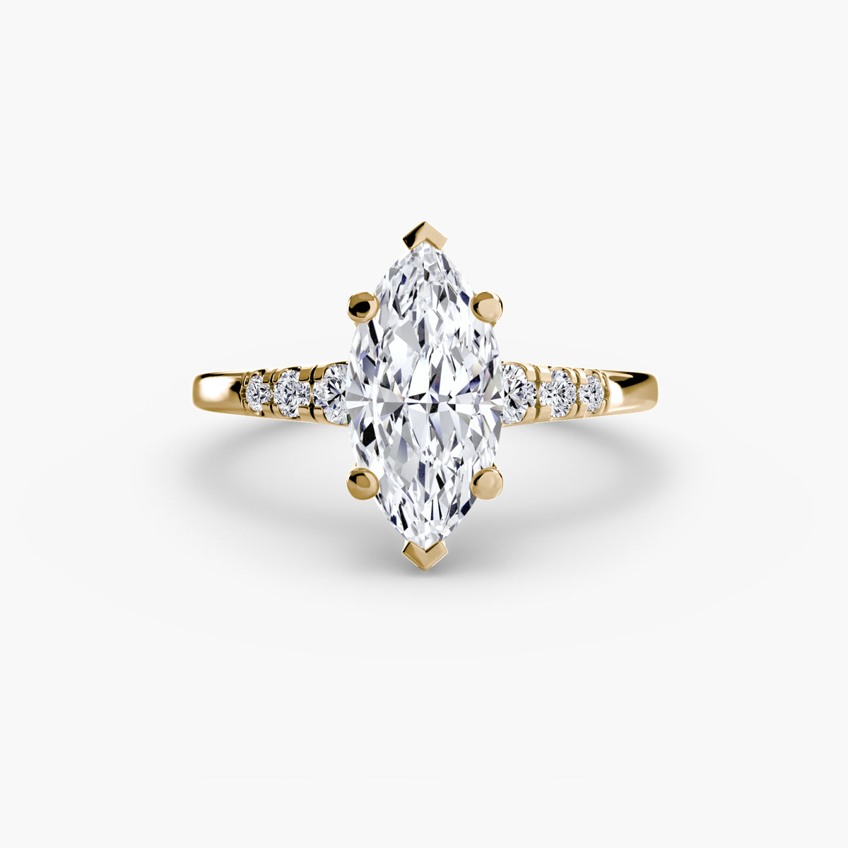 Ring Setting - 14K Rose Gold (Round)