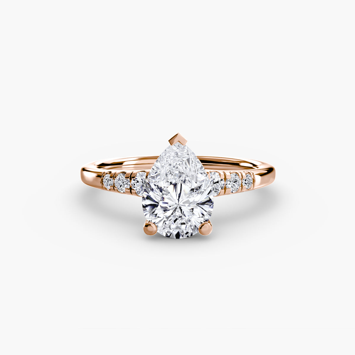 Ring Setting - 14K Rose Gold (Emerald)